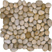 MS International White River Rock 12 in. x 12 in. x 10 mm Marble Mesh-Mounted Mosaic Tile (10 sq. ft. / case)-LPEBMWHI1212POL 202515090