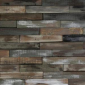 Nuvelle Take Home Sample - Deco Planks Weathered Gray Solid Hardwood Wall Planks - 5 in. x 7 in.-SC-194864 300234473