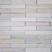 Nuvelle Take Home Sample - Deco Planks White Washed Solid Hardwood Wall Planks - 5 in. x 7 in.-SC-194866 300234463