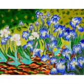 overstockArt Van Gogh, Irises Trivet and Wall Accent 11 in. x 14 in. Tile (felt back)-FTVG40111X14 203066616