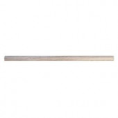 Solistone Haisa Marble Light Pencil Liner 0.59 in. x 12 in. Stone Wall Tile (0.49 sq. ft. / case)-HGRY LP-07 202018554