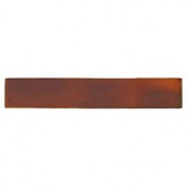 Solistone Hand-Painted Russet Red 1 in. x 6 in. Ceramic Pencil Liner Trim Wall Tile-RUSSET-PL 206075220