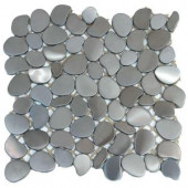 Solistone Metal Freeform Astro 11 in. x 11 in. x 6.35 mm Stainless Steel Mosaic Wall Tile (8.4 sq. ft. / case)-9007 100632894