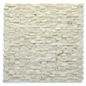 Solistone Modern Fauve 12 in. x 12 in. x 9.5 mm Marble Natural Stone Mesh-Mounted Mosaic Wall Tile (10 sq. ft. / case)-4024 100632901