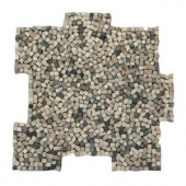 Solistone Palazzo Antica 12 in. x 12 in. x 6.35 mm Decorative Pebble Mosaic Floor and Wall Tile (10 sq. ft. / case)-6102 205012978