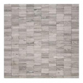 Solistone Post Modern Haisa Light 12 in. x 12 in. x 6.35 mm Marble Mesh-Mounted Mosaic Wall Tile (10 sq. ft. / case)-HGRY LH-10 205012995