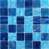 Splashback Tile Aqua Blue Ocean Mesh-Mounted Squares 11-3/4 in. x 11-3/4 in. x 5 mm Glass Mosaic Tile-HDAQBLUOCN2X2 206656071