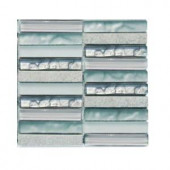 Splashback Tile Avalanche 3 in. x 6 in. x 8 mm Mixed Materials Mosaic Floor and Wall Tile Sample-L1C12 MOSAIC TILE 204279010