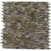 Splashback Tile Baroque Pearl 3D Brick Pattern 12 in. x 12 in. x 2 mm Pearl Glass Mosaic Tile-BAROQUE PEARL 3D BRICK PATTERN 203061538
