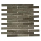 Splashback Tile Big Brick Wooden Beige 12 in. x 12 in. x 8 mm Mosaic Marble Floor and Wall Tile-WOODEN BEIGE BIG BRICK 204688680