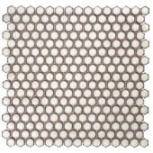 Splashback Tile Bliss Edged Hexagon Eskimo 12 in. x 12 in. x 10 mm Polished Ceramic Mosaic Tile-BLISSEGDHEXPOLESKIMO 206496928