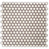 Splashback Tile Bliss Edged Hexagon Polished Eskimo Ceramic Mosaic Floor and Wall Tile - 3 in. x 6 in. Tile Sample-T1C4 206497031