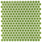 Splashback Tile Bliss Edged Hexagon Wheat Grass 12 in. x 12 in. x 10 mm Polished Ceramic Mosaic Tile-BLISSEGDHEXPOLWHEATGRASS 206496924