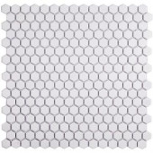 Splashback Tile Bliss Hexagon White Matte Ceramic Mosaic Floor and Wall Tile - 3 in. x 6 in. Tile Sample-T1A6 206497017