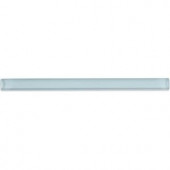 Splashback Tile Blue Sky Glass Pencil Liner Trim Wall Tile - 3/4 in. x 6 in. Tile Sample-SMP-GPL BLUE SKYSAMPLE 206347120