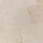 Splashback Tile Brushed Travertine Marble Floor and Wall Tile - 4 in. x 4 in. Tile Sample-BR4X4WLDTRSMP 207125542