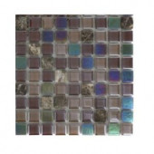 Splashback Tile Capriccio Chioggia Glass Mosaic Floor and Wall Tile - 3 in. x 6 in. x 8 mm Tile Sample-L2C10 GLASS TILE 204278943