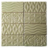 Splashback Tile Catalina Deco Kale 3 in. x 6 in. x 8 mm Ceramic and Wall Subway Tile-CATALINADECO3X6KALE 206496906