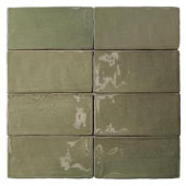 Splashback Tile Catalina Kale 3 in. x 6 in. x 8 mm Ceramic and Wall Subway Tile-CATALINA3X6KALE 206496902