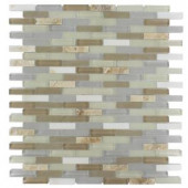 Splashback Tile Cleveland Bainbridge Mini Brick 10 in. x 11 in. x 8 mm Mixed Materials Mosaic Floor and Wall Tile-CLEVELAND BAINBRIDGE MINI BRICK 204279079