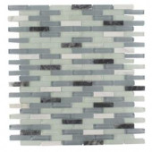 Splashback Tile Cleveland Bendemeer Mini Brick 10 in. x 11 in. x 8 mm Mixed Materials Mosaic Floor and Wall Tile-CLEVELAND BENDEMEER MINI BRICK 204279075