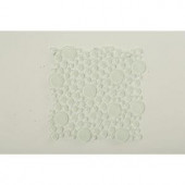 Splashback Tile Contempo Bright White Circles 12 in. x 12 in. x 8 mm Glass Floor and Wall Tile-CONTEMPOBIRGHTWHITECIRCLESGLASSTILES 203288543