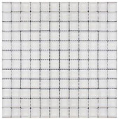 Splashback Tile Contempo Bright White Polished 12 in. x 12 in. x 8 mm Glass Mosaic Floor and Wall Tile-CONTEMPO BRIGHT WHITE POLISHED 1X1 203061465