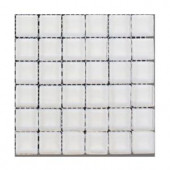 Splashback Tile Contempo Bright White Polished Glass Mosaic Floor and Wall Tile - 3 in. x 6 in. x 8 mm Tile Sample-R5A5 203218127
