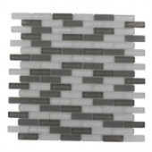 Splashback Tile Contempo Brooklyn Blend 12 in. x 12 in. x 8 mm Glass Mosaic Floor and Wall Tile-CONTEMPO BROOKLYN 203061406