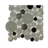 Splashback Tile Contempo Eskimo Pie Circles Glass Tile - 3 in. x 6 in. x 8 mm Tile Sample-R2D6 GLASS TILE 203288412
