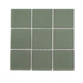 Splashback Tile Contempo Seafoam Frosted Glass Tile - 3 in. x 6 in. x 8 mm Tile Sample-L6D7 GLASS TILE 203288385