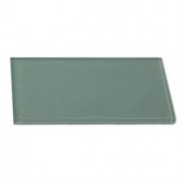 Splashback Tile Contempo Seafoam Polished Glass Mosaic Floor and Wall Tile - 3 in. x 6 in. x 8 mm Tile Sample-L5A7 203218012