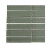 Splashback Tile Contempo Seafoam Polished Glass Tile - 3 in. x 6 in. x 8 mm Tile Sample-L6C7 GLASS TILE 203288382