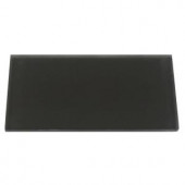 Splashback Tile Contempo Smoke Gray Frosted Glass Tile - 3 in. x 6 in. x 8 mm Tile Sample-L5B2 GLASS TILE 203288377