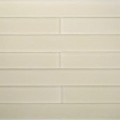 Splashback Tile Contempo Vista Macadamia 2 in. x 16 in. x 8 mm Frosted Subway Glass Wall Tile-CNTMPVISTA-FROSTED MACADAMIA 206347059