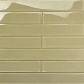 Splashback Tile Contempo Vista Macadamia 2 in. x 16 in. x 8 mm Polished Subway Glass Wall Tile-CNTMPVISTA-POLISHED MACADAMIA 206347060