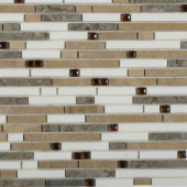 Splashback Tile Fable Might Polished Marble Tile - 3 in. x 6 in. Tile Sample-C2C12FBLMIGHT 206822989