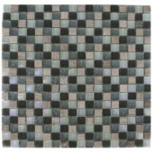 Splashback Tile Galaxy Blend Squares 12 in. x 12 in. x 8 mm Marble and Glass Mosaic Floor and Wall Tile-GALAXY SQUARES 203061319