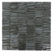 Splashback Tile Gemini Black Birch 11-3/4 in. x 11-3/4 in. x 6 mm Glass Mosaic Tile-GEMINIBLACKBIRCH2X2 206496871