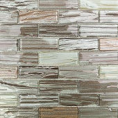 Splashback Tile Gemini Jupiter Polished Glass Mosaic Wall Tile - 3 in. x 6 in. Tile Sample-R2A9 206496982