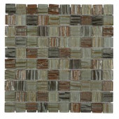 Splashback Tile Gemini Mercury 11-1/4 in. x 11-1/4 in. x 6 mm Glass Mosaic Tile-GEMINIMERCURY1X1 206496881