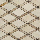 Splashback Tile Grand Crema Marfil Polished Marble Tile - 3 in. x 6 in. Tile Sample-R1A9GDCRM 206822999