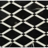 Splashback Tile Grand Nero Polished Marble Tile - 3 in. x 6 in. Tile Sample-R1B10GDNRO 206823002