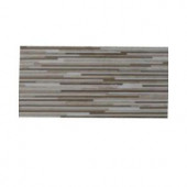 Splashback Tile Great Alexander 6 in. x 24 in. x 8 mm Marble Mosaic Floor and Wall Tile Sample-C3A5 MARBLE TILE 204278964