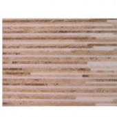 Splashback Tile Great Napoleon 6 in. x 24 in. x 8 mm Marble Mosaic Floor and Wall Tile Sample-C3A6 MARBLE TILE 204278965