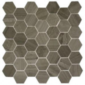 Splashback Tile Hexagon Wooden Beige 12 in. x 12 in. x 8 mm Mosaic Floor and Wall Tile-HEXAGON WOODEN BEIGE 204688666