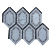 Splashback Tile Infinite Asian Statuary Polished Marble Tile - 3 in. x 6 in. Tile Sample-R3A12INFASN 206823025