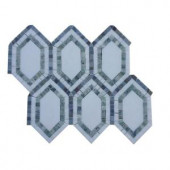 Splashback Tile Infinite Thassos Polished Marble Tile - 3 in. x 6 in. Tile Sample-R5A6INFTAS 206823026