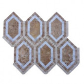 Splashback Tile Infinite Travertine Polished Marble Tile - 3 in. x 6 in. Tile Sample-R2C12INFTRV 206823027