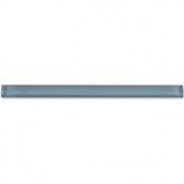 Splashback Tile Light Blue Gray 3/4 in. x 6 in. Glass Pencil Liner Trim Wall Tile-GPL LIGHT BLUE GRAY 206347051
